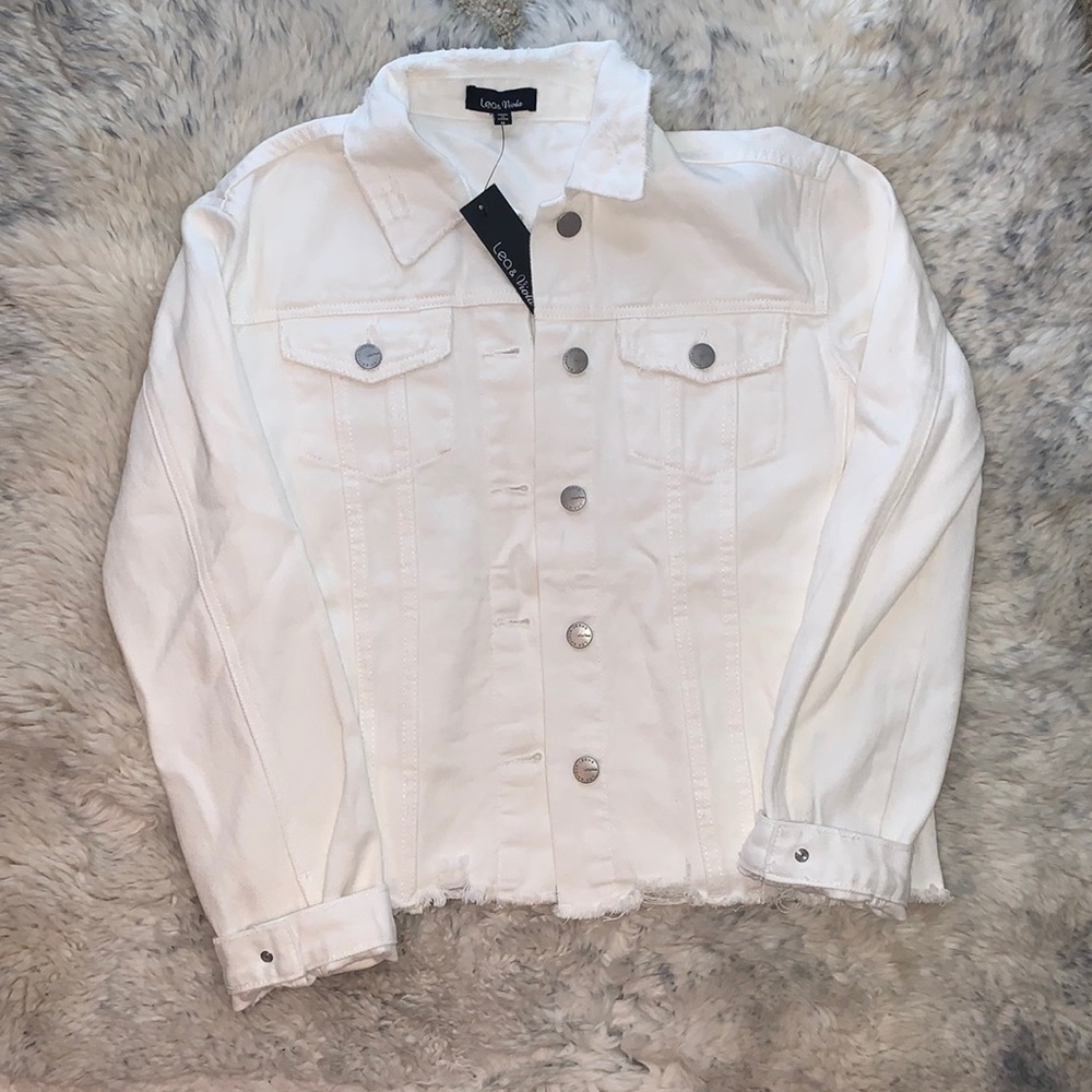 Lea & Viola White Jean Jacket